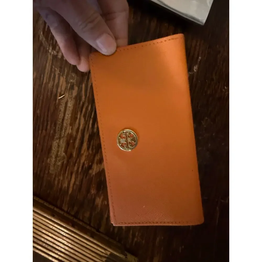 Tory Burch Authentic Eyewear Eyeglasses Glasses Case Only Orange